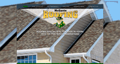 Desktop Screenshot of mcgavinroofing.com